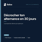 Guide PDF Balise - Décrocher ton alternance en 30 jours