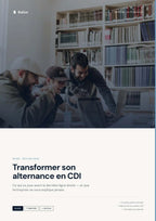 Couverture du guide PDF Balise — Transformer son alternance en CDI